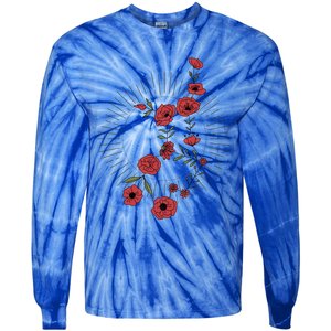 Virgo Zodiac Sign Planet Mercury Floral Stars Cute Gift Tie-Dye Long Sleeve Shirt