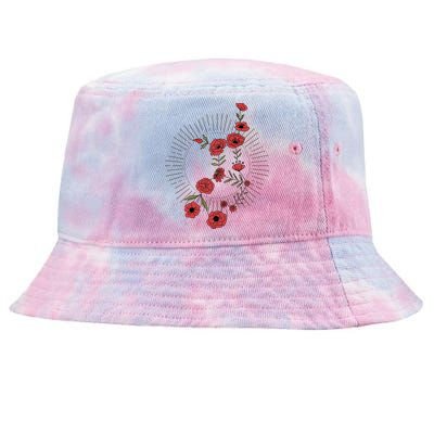 Virgo Zodiac Sign Planet Mercury Floral Stars Cute Gift Tie-Dyed Bucket Hat