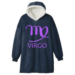 Virgo Zodiac Sign Purple August September Birthday Gift Hooded Wearable Blanket