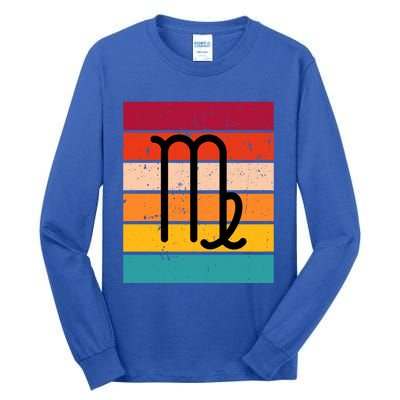 Virgo Zodiac Sign Retro Virgo Astrology Virgo Birthday Gift Tall Long Sleeve T-Shirt