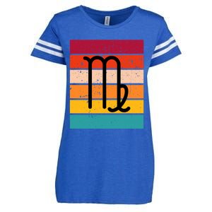 Virgo Zodiac Sign Retro Virgo Astrology Virgo Birthday Gift Enza Ladies Jersey Football T-Shirt