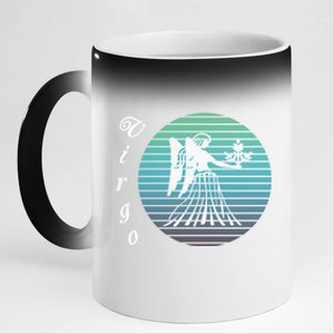 Virgo Zodiac Sign Gift 11oz Black Color Changing Mug