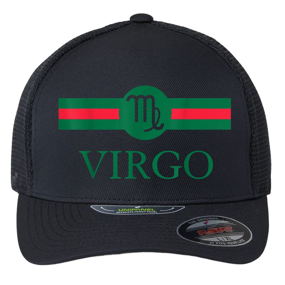 Virgo Zodiac Sign Birthday Funny Flexfit Unipanel Trucker Cap