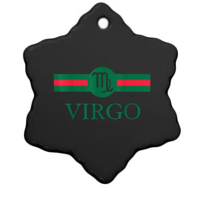 Virgo Zodiac Sign Birthday Funny Ceramic Star Ornament