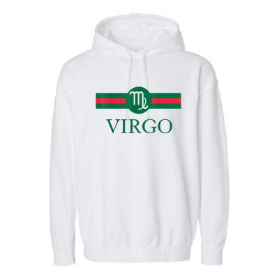 Virgo Zodiac Sign Birthday Funny Garment-Dyed Fleece Hoodie