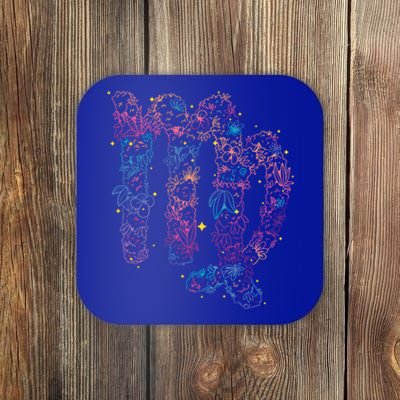 Virgo Zodiac Sign Aesthetic Flower Astrological Astronomy Great Gift Coaster