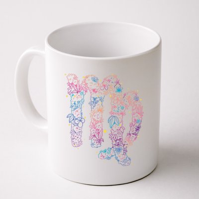 Virgo Zodiac Sign Aesthetic Flower Astrological Astronomy Great Gift Coffee Mug