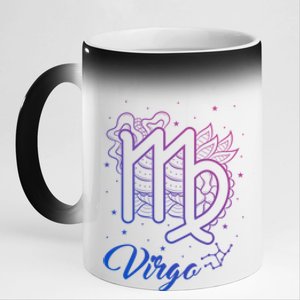 Virgo Zodiac Sign Astrology August September Birthday Virgo Meaningful Gift 11oz Black Color Changing Mug