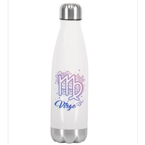 Virgo Zodiac Sign Astrology August September Birthday Virgo Meaningful Gift Stainless Steel Insulated Water Bottle