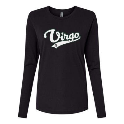 Virgo Zodiac Sign Astrology September Birthday Retro Cool Gift Womens Cotton Relaxed Long Sleeve T-Shirt