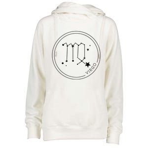 Virgo Zodiac Sign Constellation Gift Horoscope Cute Gift Womens Funnel Neck Pullover Hood