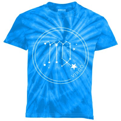 Virgo Zodiac Sign Constellation Gift Horoscope Cute Gift Kids Tie-Dye T-Shirt