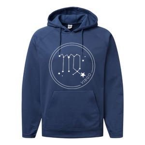 Virgo Zodiac Sign Constellation Gift Horoscope Cute Gift Performance Fleece Hoodie