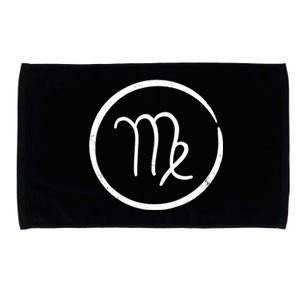 Virgo Zodiac Symbol Minimal Grunge Astrology Horoscope Virgo Gift Microfiber Hand Towel