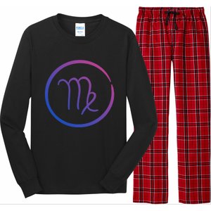 Virgo Zodiac Symbol Grunge Astrology Horoscope Virgo Gift Long Sleeve Pajama Set