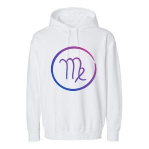 Virgo Zodiac Symbol Grunge Astrology Horoscope Virgo Gift Garment-Dyed Fleece Hoodie