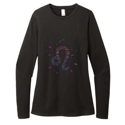 Virgo Zodiac Sign Floral Design Astrology Sign Virgo Gift Womens CVC Long Sleeve Shirt