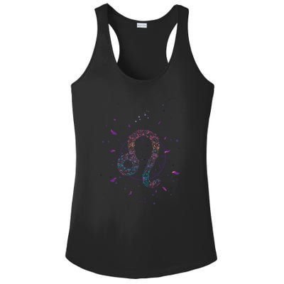 Virgo Zodiac Sign Floral Design Astrology Sign Virgo Gift Ladies PosiCharge Competitor Racerback Tank