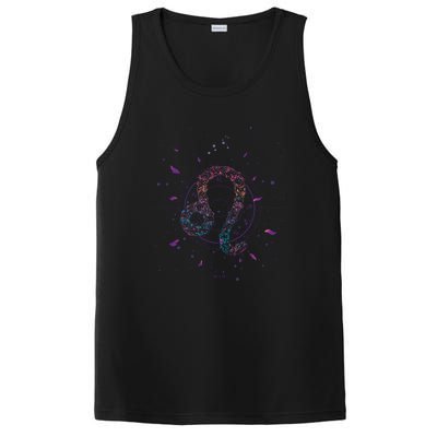 Virgo Zodiac Sign Floral Design Astrology Sign Virgo Gift PosiCharge Competitor Tank