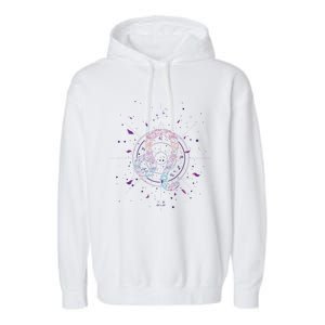 Virgo Zodiac Sign Floral Design Astrology Sign Virgo Gift Garment-Dyed Fleece Hoodie