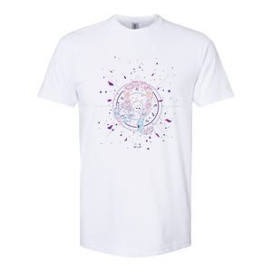 Virgo Zodiac Sign Floral Design Astrology Sign Virgo Gift Softstyle CVC T-Shirt