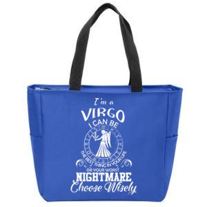 Virgo Zodiac Sign Funny Virgo Birthday Gift Great Gift Zip Tote Bag