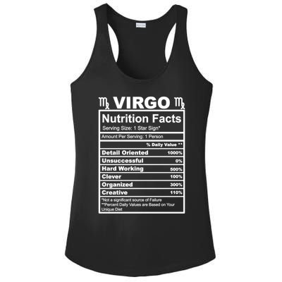 Virgo Zodiac Sign Nutrition Facts Cool Gift Ladies PosiCharge Competitor Racerback Tank