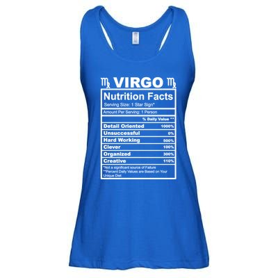 Virgo Zodiac Sign Nutrition Facts Cool Gift Ladies Essential Flowy Tank