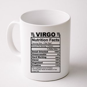 Virgo Zodiac Sign Nutrition Facts Cool Gift Coffee Mug