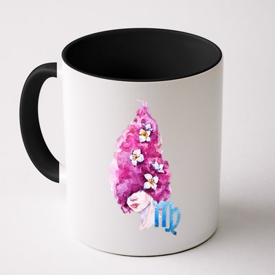 Virgo Zodiac Sign Watercolor Illustration Mug