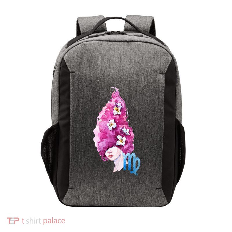 Virgo Zodiac Sign Watercolor Illustration Vector Backpack