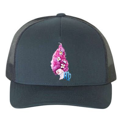 Virgo Zodiac Sign Watercolor Illustration Yupoong Adult 5-Panel Trucker Hat