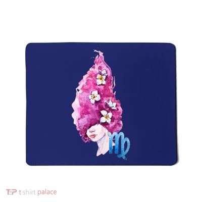 Virgo Zodiac Sign Watercolor Illustration Mousepad