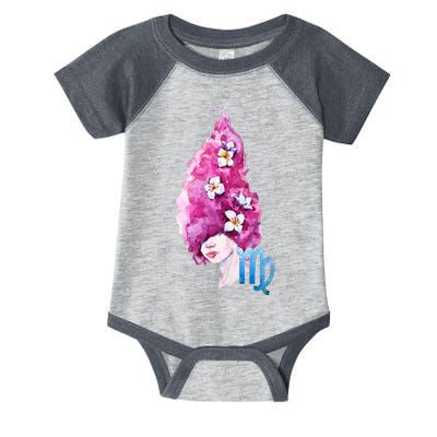 Virgo Zodiac Sign Watercolor Illustration Infant Baby Jersey Bodysuit