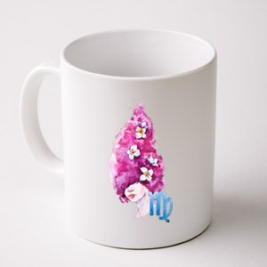 Virgo Zodiac Sign Watercolor Illustration Coffee Mug