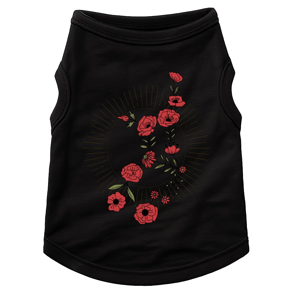 Virgo Zodiac Sign Planet Mercury Floral Stars Cute Gift Doggie Tank