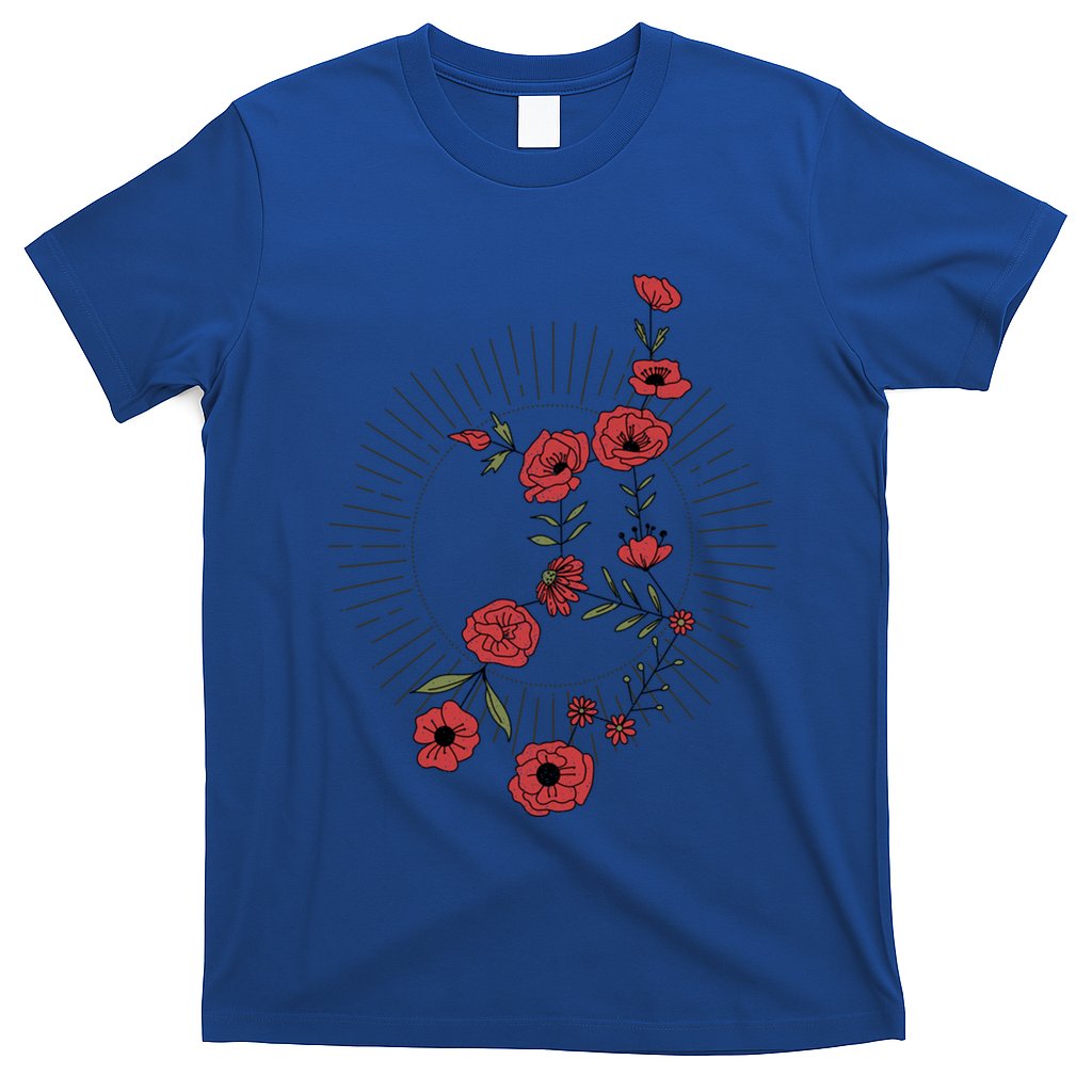 Virgo Zodiac Sign Planet Mercury Floral Stars Cute Gift T-Shirt