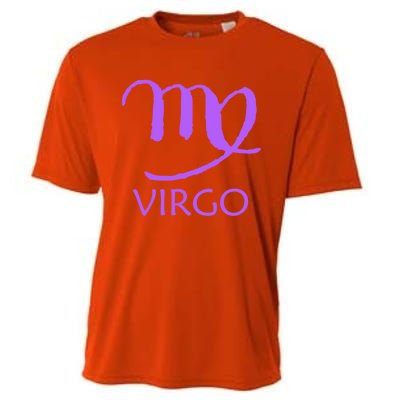 Virgo Zodiac Sign Purple August September Birthday Gift Cooling Performance Crew T-Shirt