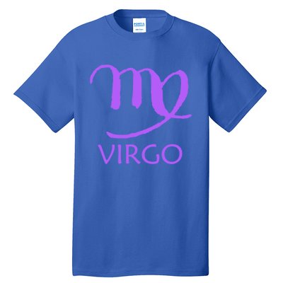 Virgo Zodiac Sign Purple August September Birthday Gift Tall T-Shirt