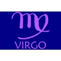 Virgo Zodiac Sign Purple August September Birthday Gift Bumper Sticker