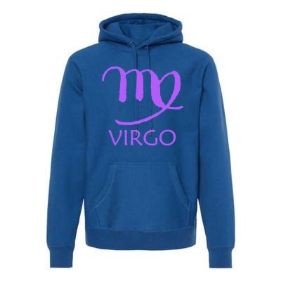 Virgo Zodiac Sign Purple August September Birthday Gift Premium Hoodie