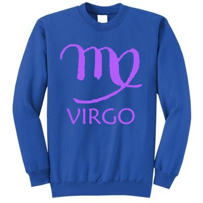 Virgo Zodiac Sign Purple August September Birthday Gift Tall Sweatshirt