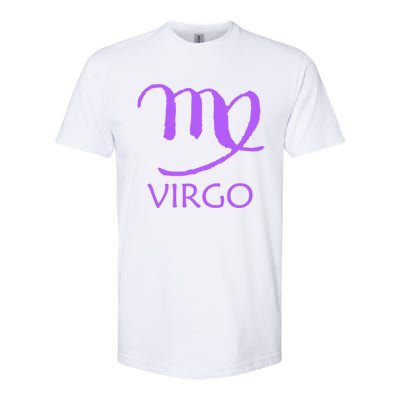 Virgo Zodiac Sign Purple August September Birthday Gift Softstyle CVC T-Shirt