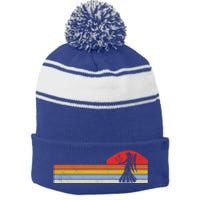 Virgo Zodiac Sign Gift Stripe Pom Pom Beanie