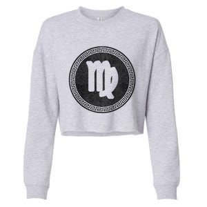 Virgo Zodiac Sign Gift Cropped Pullover Crew