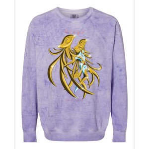 Virgo Zodiac Sign Symbol Goddess Gift Colorblast Crewneck Sweatshirt