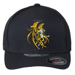 Virgo Zodiac Sign Symbol Goddess Gift Flexfit Unipanel Trucker Cap