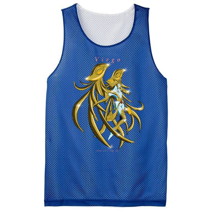 Virgo Zodiac Sign Symbol Goddess Gift Mesh Reversible Basketball Jersey Tank