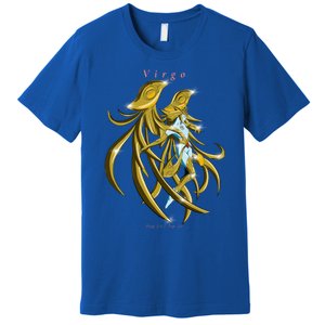 Virgo Zodiac Sign Symbol Goddess Gift Premium T-Shirt