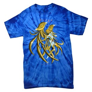 Virgo Zodiac Sign Symbol Goddess Gift Tie-Dye T-Shirt